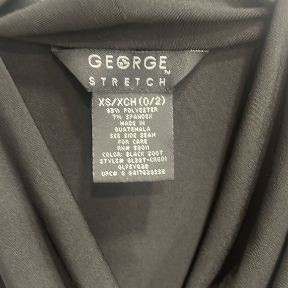 George stretch women’s XS black sleeveless lightweight dressy shell with band - Picture 4 of 11